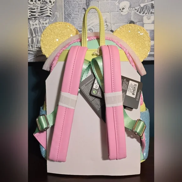 Loungefly Disney Pastel Sequin Backpack - Picture 6 of 10